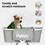 Pawz Pet Grooming Bath Tub Elevated Dog Shower Basin Foldable Adjustable Height