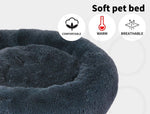 Pawz Pet Dog Calming Bed Warm Soft Plush Round Comfy Sleeping Washable 80cm