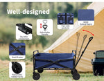 Lambu Camping Trolley Cart Foldable Picnic Wagon Utility Outdoor Garden Trailer