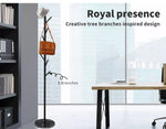 Levede Coat Rack Hat Clothes Stand Hanger Garment Hook Tree Rail Organizer Black