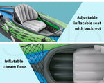 Intex Inflatable Kayak Boat K1 Sports Challenger 1 Seat Person Floating Oar Lake