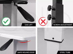Levede Standing Desk Height Adjustable Sit Stand Over Bed Laptop Table Shelf USB