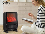 Spector Heater Electric Portable 2000W 3D Fire Fast Heating Remote Touch Timer