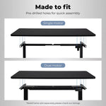 Levede Desktop For Motorised Adjustable Desk Electric Sit Stand Table 120X60CM