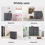Levede Chest of Drawers Storage Cabinet Tower Dresser Tallboy 8 Drawer Grey