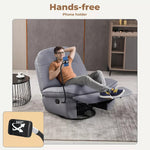 Levede Recliner Chair Swivel Lounge Luxury Padded Rocker Sofa Comfy Armchair