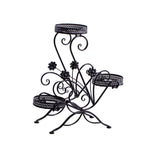 Levede Plant Stand Outdoor Indoor Metal Flower Pots Rack Corner Planter Shelf