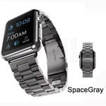 Replacement Stainless Steel Strap Band Clasp for Apple Watch /Sport ROSE GOLD.
