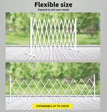 Garden Security Fence Gate Expandable Barrier Safety Aluminum Indoor Outdoor Pet