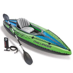 Intex Inflatable Kayak Boat K1 Sports Challenger 1 Seat Person Floating Oar Lake