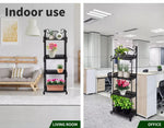 Levede Plant Stand 4 Tiers Outdoor Indoor Metal Flower Pots Rack Garden Shelf