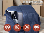 Traderight Moving Blanket Furniture Protection Quilted Removalist 1.8MX3.4M 5PCS