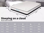 Dreamz Pocket Spring Mattress Bed Queen Double King Single Foam Medium Firm 21CM