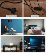 Emitto Modern LED Floor Lamp Reading Light Free Standing Adjustable Marble Base