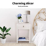 Levede 2x Bedside Tables Drawers Side Table Storage Cabinet Nightstand Bedroom