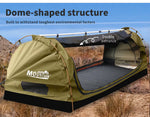 Mountview Double King Single Swag Camping Swags Canvas Dome Tent Free Standing