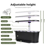 Hydroponics Growing System Indoor Seed Germination Garden Starter Kit 15 Pots