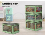Storage Containers Stackable Lid Clothes Organiser Box 5 Side Open 28L Green