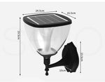 Emitto Solar LED Wall Lights Outdoor Garden Pathway Landscape Yard Lamp IP54