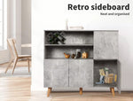 Levede Buffet Sideboard Storage Cabinet Timber Cupboard Antique Furniture Grey