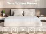Dreamz Mattress Protector Topper GRS Recycled Polyester Fitted Cover Queen King