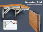 Traderight Folding Table Bracket Stainless Steel 150KG Wall Shelf Bench 2PCS 12