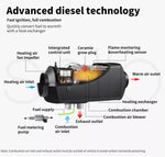 Manan Diesel Air Heater 12V 5KW Tank Caravan Thermostat LCD Motorhome Trailer