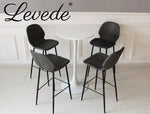 Levede 2x Round Bar Table Pub Tables Kitchen Marble Tulip Metal Base White
