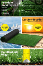 Marlow Artificial Grass Synthetic Turf Fake Plastic Plant 17mm 20SQM Lawn 2x10m