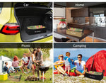 Slimbridge 3PCS Camping Canvas Storage Bags Adventure Portable Caravan Black