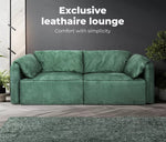 NEW Sofa Floor Couch 3-Seater Leathaire Italian Casablanca Living Room Lounge