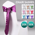 Satin Chair Sashes Cloth Cover Wedding Party Event Decoration Table Runner