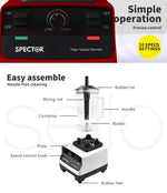 Spector 2L Commercial Smoothie Blender Mixer Food Processor Juicer White