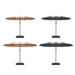 Centra Patio Umbrella Outdoor Base Stand Double-Sided Garden Pool Sun Block 4.5M