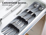 Kitchen Drawer Organizer Cutlery Tray Insert Cabinet Utensil Storage Box Holder