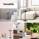 Levede Side Table Tea Coffee Desk Round Marble Base Bedside Sofa Small Minimal