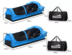 Mountview Double King Single Swag Camping Swags Canvas Dome Tent Hiking Navy