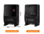 Spector Space Heaters Electric Portable Instant Fireplace Heater 3D Flame 2000W