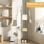 Levede Coat Rack Clothes Stand Hat Clothing Hanger Garment 8 Hook Tree Organizer