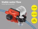 12V Water Pump High Pressure Self-priming Auto Switch Large Flow Caravan Boat