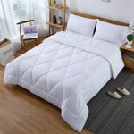 Microfibre Reversible Quilt Duvet Doona Cover Set Double/Queen/Super/King Size