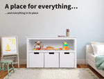 Levede Kids Toy Storage Unit Organiser Box Cabinet Bookshelf Child Drawer Wooden