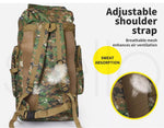 Slimbridge 80L Army Green Military Tactical Backpack Rucksack Camping Travel
