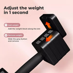 Centra Pair Adjustable Dumbbells 2.8KG-10KG Gym Training Metal Weight Block Set