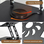 Traderight Laptop Stand Tablet Adjustable 360 Rotating Foldable Sturdy Holder