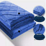 Dreamz Weighted Blanket Adults Anti Anxiety Deep Relax Gravity 7KG Royal Blue