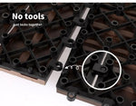 Marlow x10 Floor Tiles Plastic Decking Garden Indoor Outdoor Backyard Home Decor
