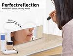 Alarm Clock Digital Led Mirror Desk Table Temperature Time Snooze USB Battery
