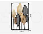 Large Metal Wall Art Leaf Tree Of Life Hanging Home Decor Sculpture Garden