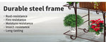 Levede Plant Stand Outdoor Indoor Metal Flower Pots Rack Corner Planter Shelf